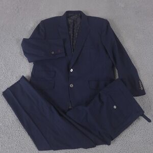 Michael Andrews 2-Piece Suit Men 46R Pants 40x31 Escorial Bespoke Surgeon Cuff